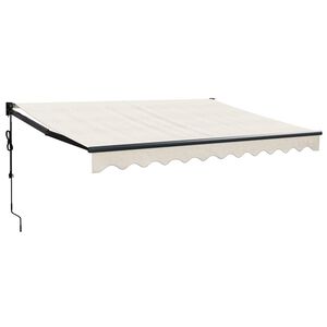 vidaXL Toldo retr&aacute;til autom&aacute;tico 3x2,5 m cor creme