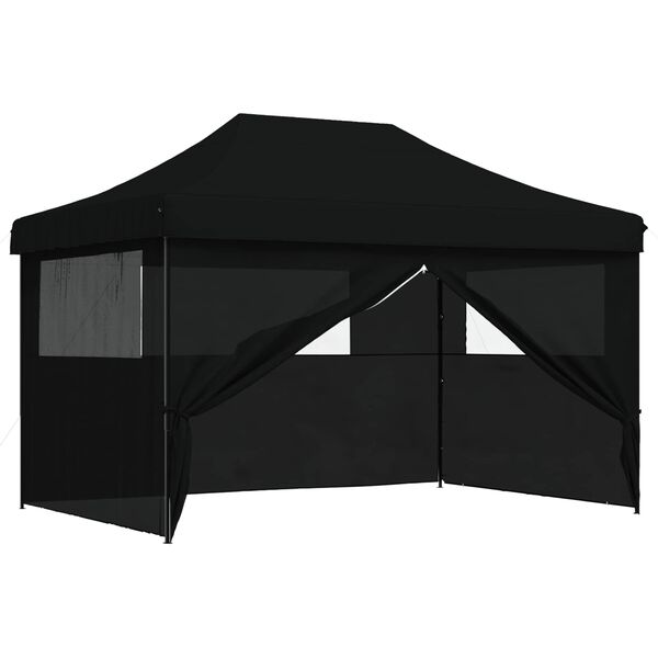 vidaXL Tenda de Festa Preto 279 x 410 x 315 cm Tecido Oxford