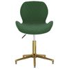 vidaXL Cadeiras de jantar giratorias 2 pcs veludo verde-escuro