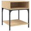 vidaXL Mesa de cabeceira 40x41x50 cm derivados madeira carvalho sonoma