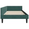 vidaXL Estrutura de Cama de Canto Verde Escuro 90 cm x 200 cm Veludo
