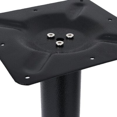 vidaXL Pernas para mesa de bistrô 2 pcs 61x8x72 cm ferro fundido preto