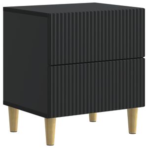 vidaXL Arm&aacute;rio de Cabeceira Preto 43 x 34,5 x 48 cm