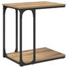 vidaXL Mesa Lateral Carvalho Artesanal 50 x 35 x 52 cm
