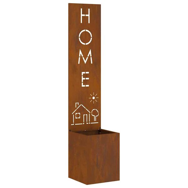 vidaXL Tela de Privacidade para Jardim Ferro Enferrujado 32 x 140 cm