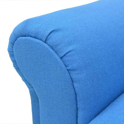 vidaXL Sofá-cama tecido azul