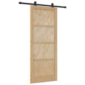 vidaXL Porta Deslizante ORKDAL Natural 86 x 211 cm