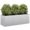 vidaXL Planter 120x40x40 cm a&ccedil;o galvanizado