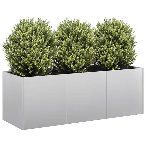vidaXL Planter 120x40x40 cm a&ccedil;o galvanizado