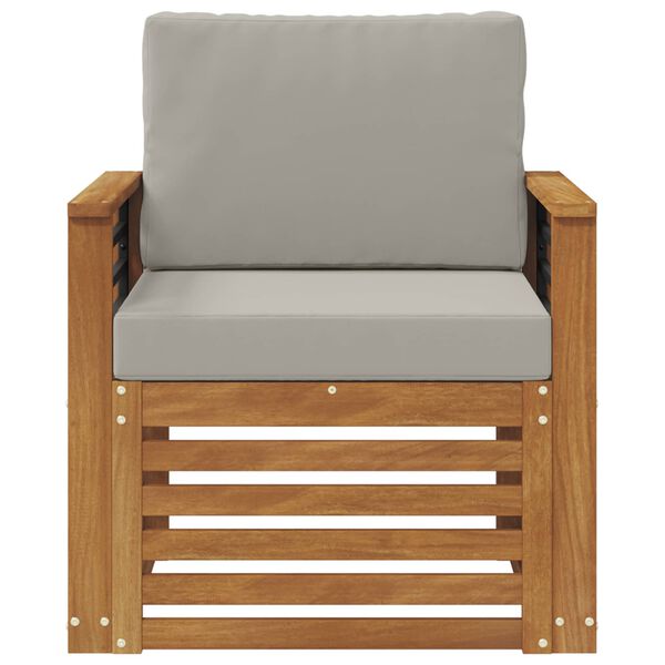 vidaXL Conjunto de Sof&aacute;s para Exterior Natural 71 x 63 x 73 cm