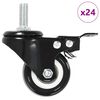 vidaXL 24 pcs rodas girat&oacute;rias com trav&otilde;es 50 mm