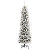 vidaXL &Aacute;rvore de Natal Artificial Branco 240 cm PVC, Metal e Pl&aacute;stico