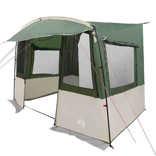 vidaXL Tenda de porta-malas para Caravana Verde 352 x 250 x 240 cm