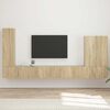 vidaXL Conjunto de Gabinete de Parede para TV 6 pcs Carvalho Sonoma