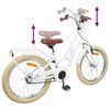 vidaXL Bicicleta Infantil 20 Polegadas 6-11 Branco