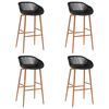 vidaXL 5 pcs conjunto de bar preto
