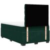 vidaXL Cama boxspring com colch&atilde;o 120x190 cm veludo verde-escuro