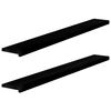 vidaXL Soleiras da janela 2 pcs 160x20x2 cm carvalho castanho-preto