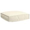 vidaXL Almofada Creme 60 x 60 x 12 cm Tecido Oxford