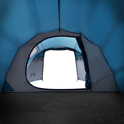 vidaXL Tenda de campismo túnel para 2 pessoas impermeável azul