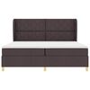 vidaXL Cama Box Springs com Colch&atilde;o Cinza Escuro 90x190 cm tecido