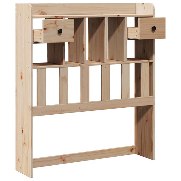 vidaXL Cabeceira com arruma&ccedil;&atilde;o 90 cm madeira maci&ccedil;a pinho