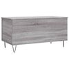 vidaXL Mesa de centro 90x44,5x45 cm derivados de madeira cinza sonoma