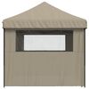 vidaXL Tenda de Festa Cinzento-acastanhado 292 x 580 x 315 cm