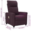 vidaXL Poltrona de massagens el&eacute;trica tecido roxo