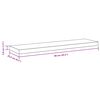 vidaXL Prateleiras parede suspensas 2 pcs 90x23,5x3,8cm MDF branco