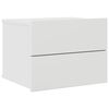 vidaXL Mesa de cabeceira 40x30x30 cm derivados de madeira branco