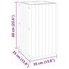 vidaXL Vaso/floreira de jardim 35x35x60 cm madeira de ac&aacute;cia maci&ccedil;a