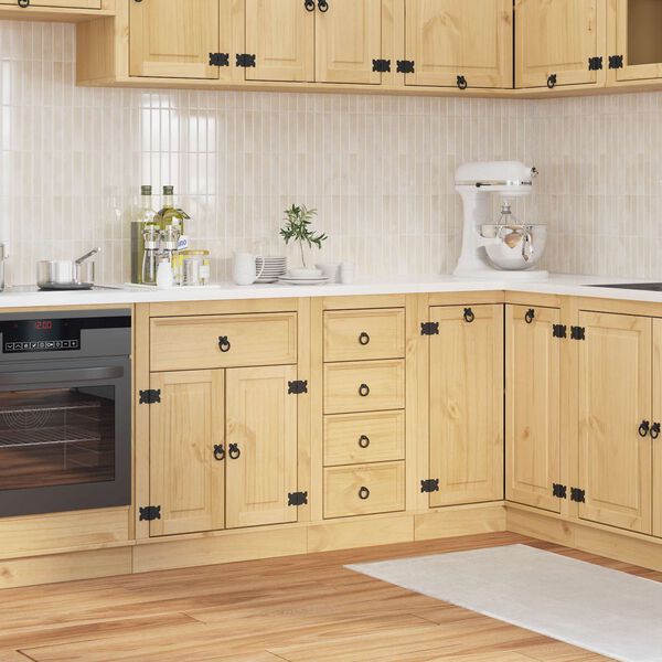 vidaXL Arm&aacute;rio com gaveta SKI Castanho Mel 40 x 46 x 81 cm