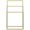 vidaXL Toalheiro de p&eacute; 48x24x79 cm ferro dourado