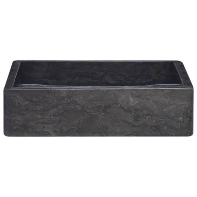 vidaXL Lavatório 40x40x10 cm mármore preto
