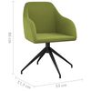 vidaXL Cadeiras de jantar 2 pcs veludo verde-claro