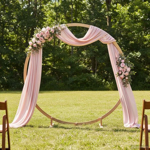 vidaXL Arco de Casamento Marrom Claro 224 x 80 x 220 cm