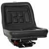 vidaXL Assento de trator com suspens&atilde;o Preto 39,5 x 52 x 43 cm