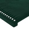 vidaXL Estrutura de cama sem colch&atilde;o 120x200 cm veludo verde-escuro