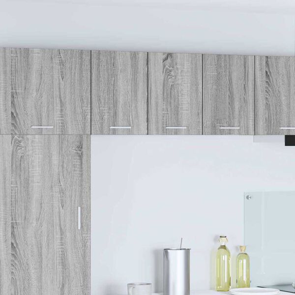 vidaXL Arm&aacute;rio suspenso 2 pcs Cinza Sonoma e Branco 30 x 31 x 40 cm