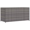 vidaXL Caixa de arruma&ccedil;&atilde;o para jardim 120x50x60 cm vime PE cinzento