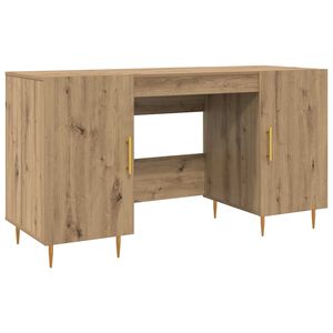 vidaXL Mesa carvalho artisiano Derivados de madeira 140 x 50 x 75 cm