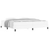 vidaXL Estrutura da Cama com colch&atilde;o Branco Puro 200 x 200 cm tecido
