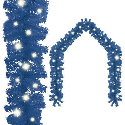vidaXL Grinalda de Natal com luzes LED 5 m azul