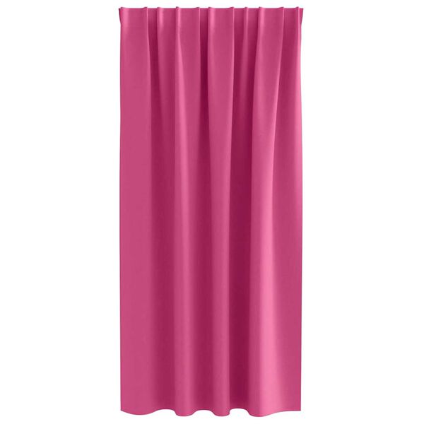 vidaXL Cortinas Blackout com Argolas 2 pcs Rosa Brilhante 175 x 140 cm