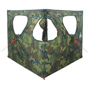 vidaXL Barraca de Ca&ccedil;a 145 x 145 x 150 cm Camuflagem Poli&eacute;ster e A&ccedil;o
