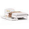 vidaXL Cama sem colch&atilde;o 75x190 cm madeira de pinho maci&ccedil;a branco