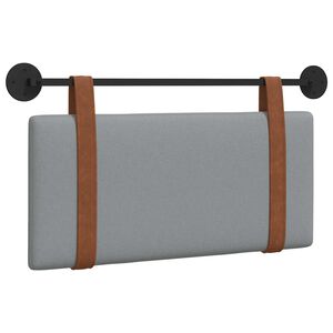 vidaXL Cabeceira suspensa Cinzento-claro PU Antigo