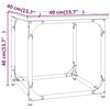 vidaXL Mesa de apoio 40x40x40 cm derivados madeira carvalho castanho