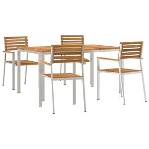 vidaXL Conjunto de Jantar para Jardim 5 unid.